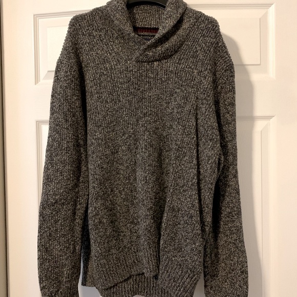 Men’s knitt sweater with collar - Picture 1 of 2